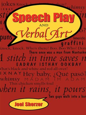cover image of Speech Play and Verbal Art